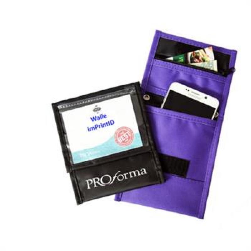 Front Flap Pocket Neck Wallet with Six Pockets | https://www.bestnamebadges.com
