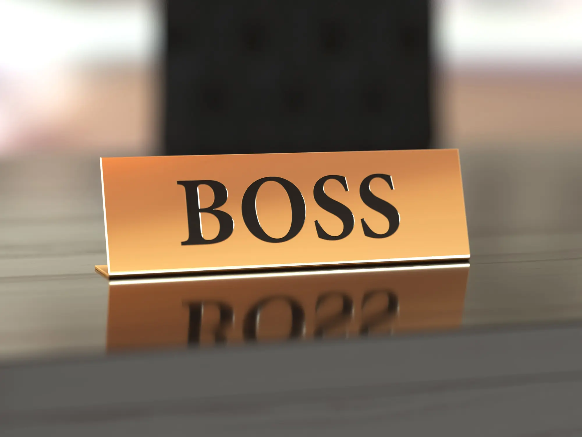 Boss Name Plate