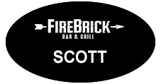 Firebrick Grill Scott Name Badge