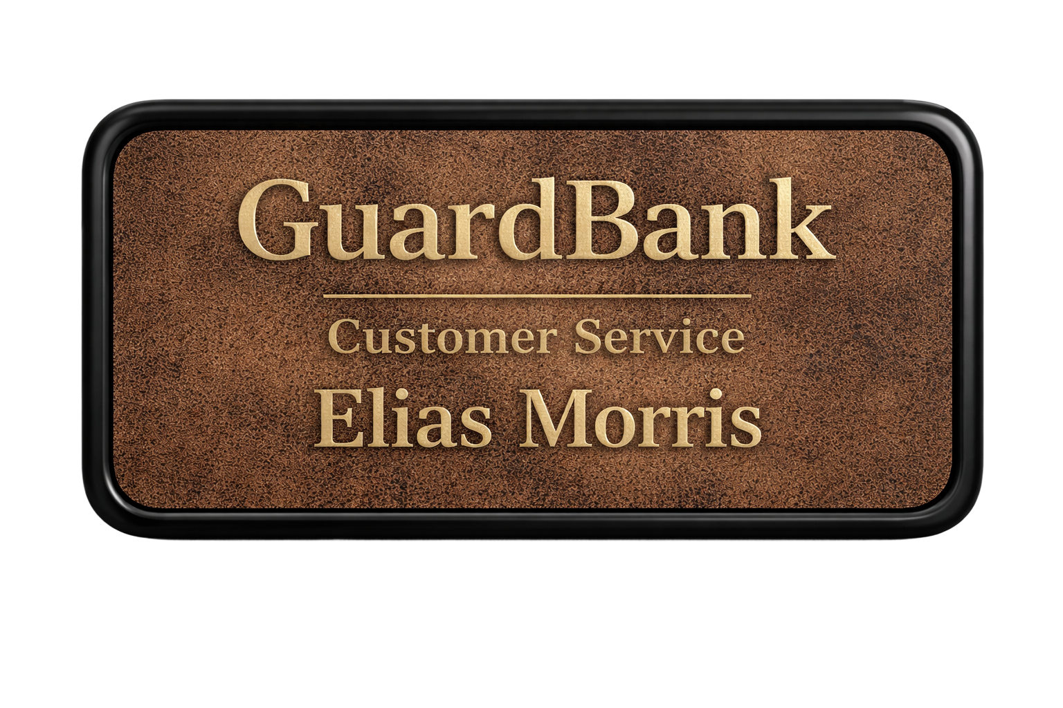 Leather Name Badges Elias