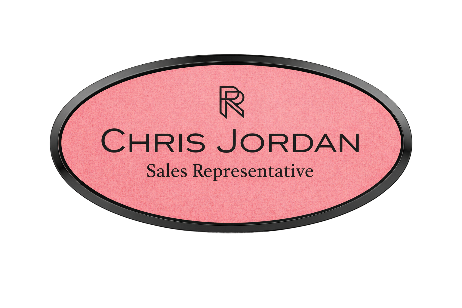 Pink Leather Name Badges