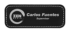 Leather Name Badge Carlos