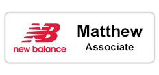 New Balance Name Badge