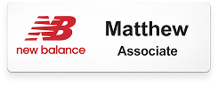 New Balance Name Badge