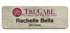 TruCare Name Tags Wood