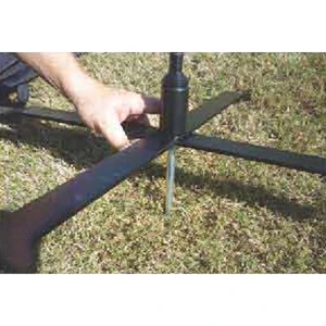 Metal Cross Bar Base for Flags | https://www.bestnamebadges.com