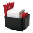 Napkin Caddy / Holder With 2 Side Straw Pockets | https://www.bestnamebadges.com