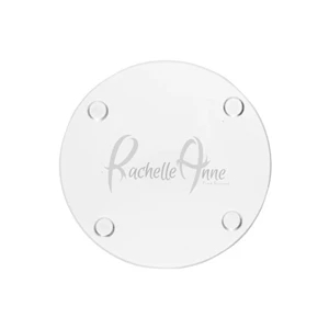 4 Inch Round Glass Coaster