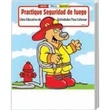 Practice Fire Safety Spanish Coloring and Activity Book | https://www.bestnamebadges.com
