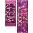 Reading is Fun Bookmark (Pink) | https://www.bestnamebadges.com