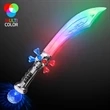 LED Flashing Curved Pirate Sword | https://www.bestnamebadges.com