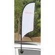 Car Wing Flag Hardware + Single Sided Print. | https://www.bestnamebadges.com