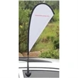 Car Wing Flag Hardware + Single Sided Print. | https://www.bestnamebadges.com