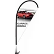 Car Wing Flag Hardware + Single Sided Print. | https://www.bestnamebadges.com