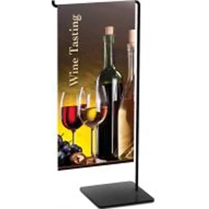 MINI DESK FLAG, MINIWIRE BANNER STANDS. WEIGHTED STEEL BASES