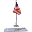 Desk / Table Flag Telescopic 6"x8" Sided Print | https://www.bestnamebadges.com