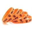 Color Filled Silicone Wristband w/ Custom Imprint | https://www.bestnamebadges.com