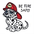 Be Fire Safe Temporary Tattoo | https://www.bestnamebadges.com