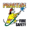 Practice Fire Safety Temporary Tattoo | https://www.bestnamebadges.com