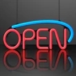 Neon LED Open Sign with A/C Adapter | https://www.bestnamebadges.com