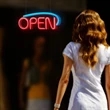 Neon LED Open Sign with A/C Adapter | https://www.bestnamebadges.com