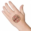 Fire Rescue Patch Temporary Tattoo | https://www.bestnamebadges.com