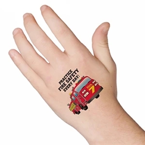 Fire Safety Temporary Tattoo