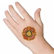 Firefighter Patch Temporary Tattoo | https://www.bestnamebadges.com