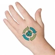 Recycle Earth Heart Temporary Tattoo | https://www.bestnamebadges.com