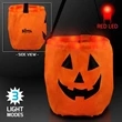 LED Pumpkin Trick-Or-Treat Halloween Bag | https://www.bestnamebadges.com