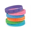 Debossed Silicone Wristband | https://www.bestnamebadges.com