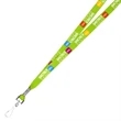 3/4" Textured Polyester Multi-Color Sublimation Lanyard | https://www.bestnamebadges.com