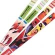 3/4" Textured Polyester Multi-Color Sublimation Lanyard | https://www.bestnamebadges.com