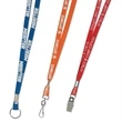 3/8" Overseas Silkscreen Lanyard | https://www.bestnamebadges.com