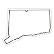 Connecticut State Magnet | https://www.bestnamebadges.com