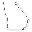 Georgia State Magnet | https://www.bestnamebadges.com