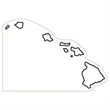 Hawaii State Magnet | https://www.bestnamebadges.com