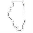Illinois State Magnet | https://www.bestnamebadges.com