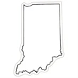 Indiana State Magnet | https://www.bestnamebadges.com