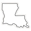 Louisiana State Magnet | https://www.bestnamebadges.com