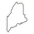 Maine State Magnet | https://www.bestnamebadges.com