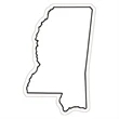 Mississippi State Magnet | https://www.bestnamebadges.com