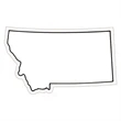 Montana State Magnet | https://www.bestnamebadges.com