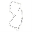 New Jersey State Magnet | https://www.bestnamebadges.com