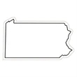 Pennsylvania State Magnet | https://www.bestnamebadges.com