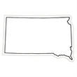 South Dakota State Magnet | https://www.bestnamebadges.com