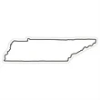 Tennessee State Magnet | https://www.bestnamebadges.com
