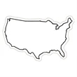 USA Shape Magnet | https://www.bestnamebadges.com