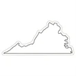 Virginia State Magnet | https://www.bestnamebadges.com