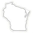 Wisconsin State Magnet | https://www.bestnamebadges.com
